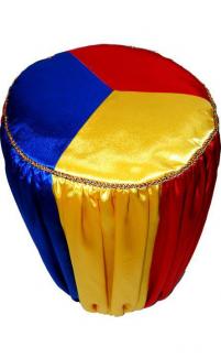 Scaun decorativ tricolor